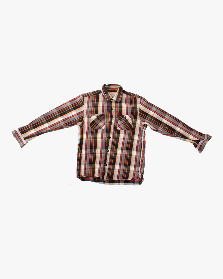 Japanese Repro Shirt, Est. L , Houston &amp; Inc., Red and Black Plaid
