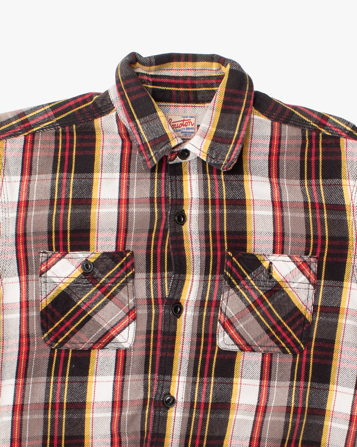 Japanese Repro Shirt, Est. L , Houston & Inc., Red and Black Plaid