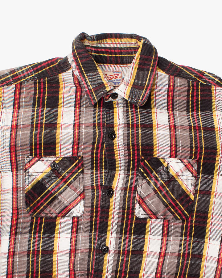 Japanese Repro Shirt, Est. L , Houston &amp; Inc., Red and Black Plaid