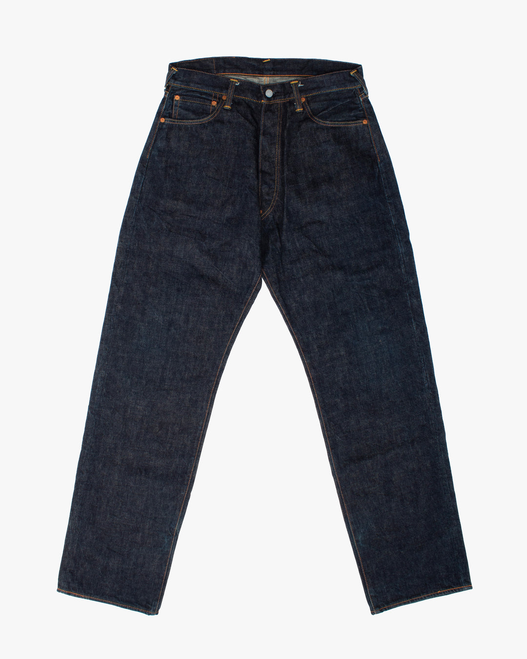 Japanese Repro Denim Jeans, 33, Evisu, Patterned Cream Logo
