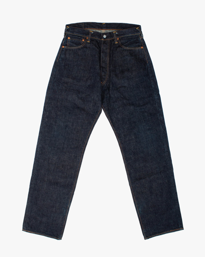 Japanese Repro Denim Jeans, 33, Evisu, Patterned Cream Logo