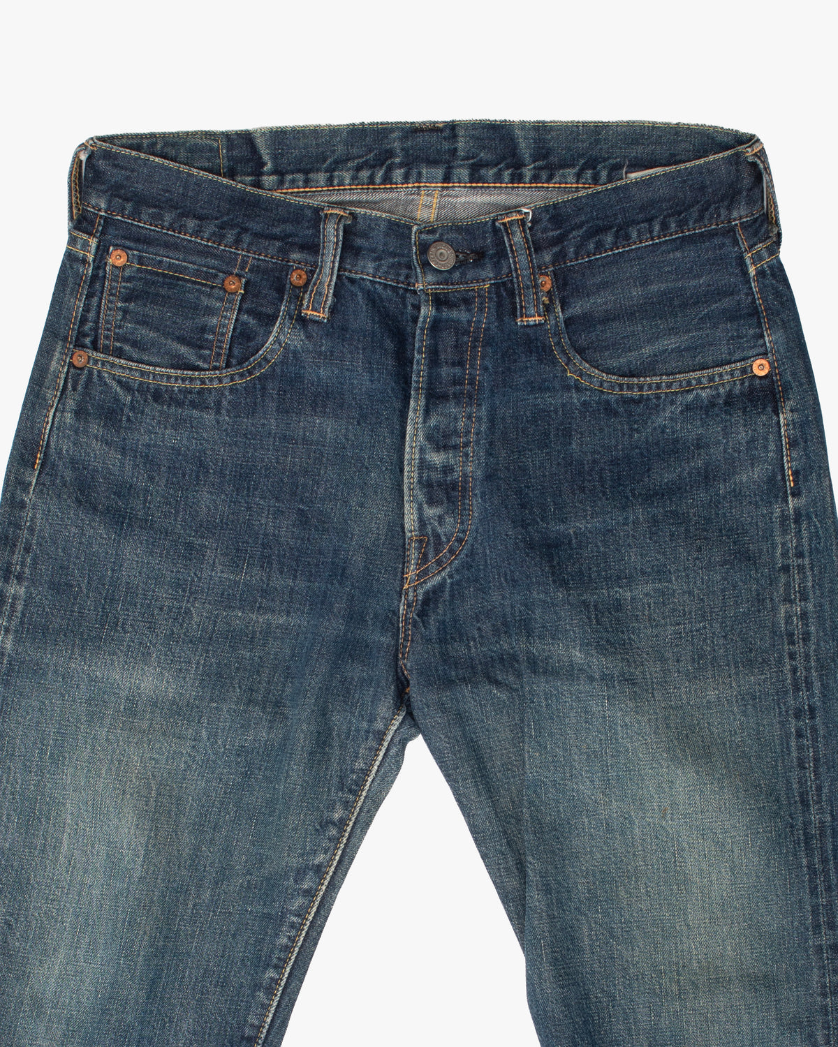 Japanese Repro Denim Jeans, 30, Sugar Cane, Faded Knees