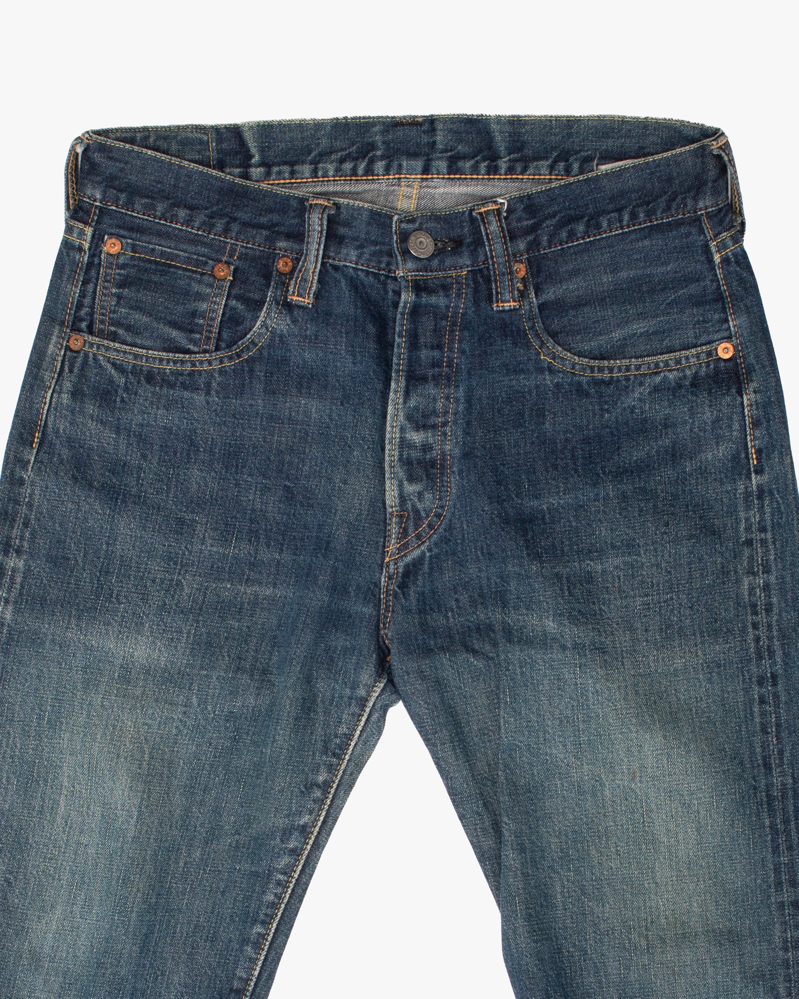 Japanese Repro Denim Jeans, 30, Sugar Cane, Faded Knees