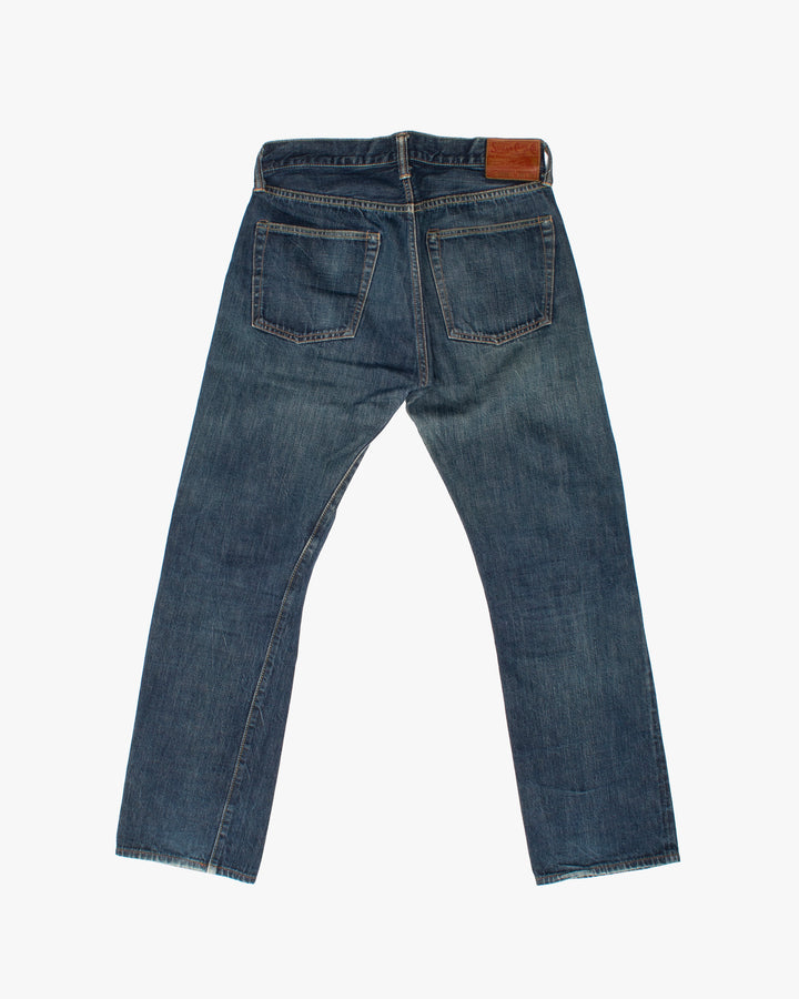Japanese Repro Denim Jeans, 30, Sugar Cane, Faded Knees