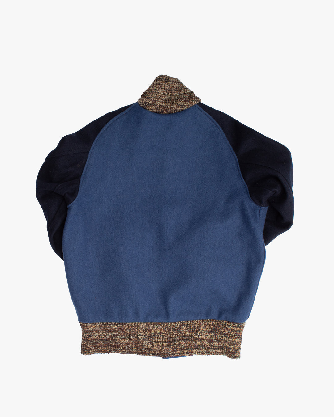 Japanese Repro Jacket, S, Skookum Letterman, Blue and Black Wool