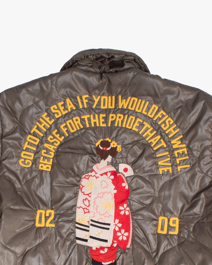 Japanese Repro Jacket, M, Cropped Heads, Nylon Como Jacket