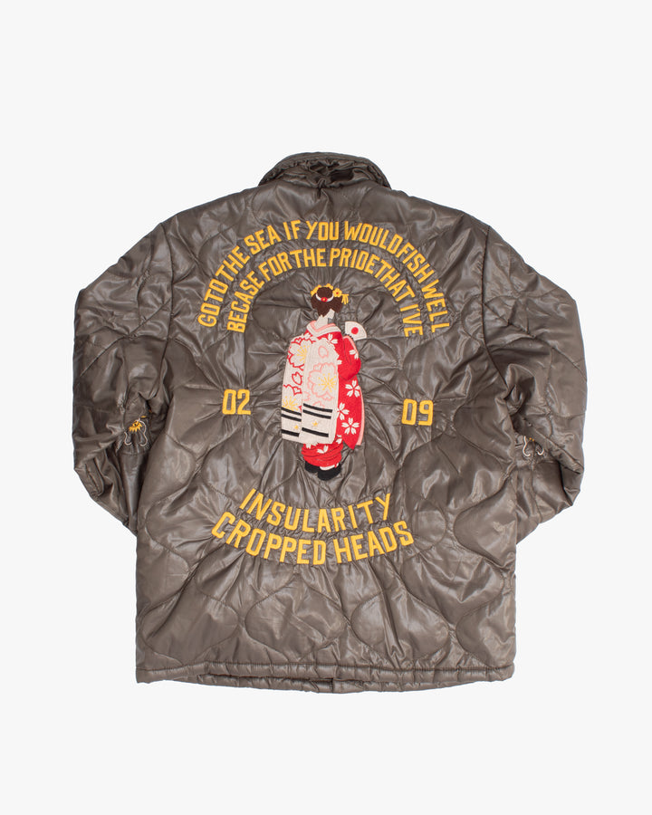 Japanese Repro Jacket, M, Cropped Heads, Nylon Como Jacket