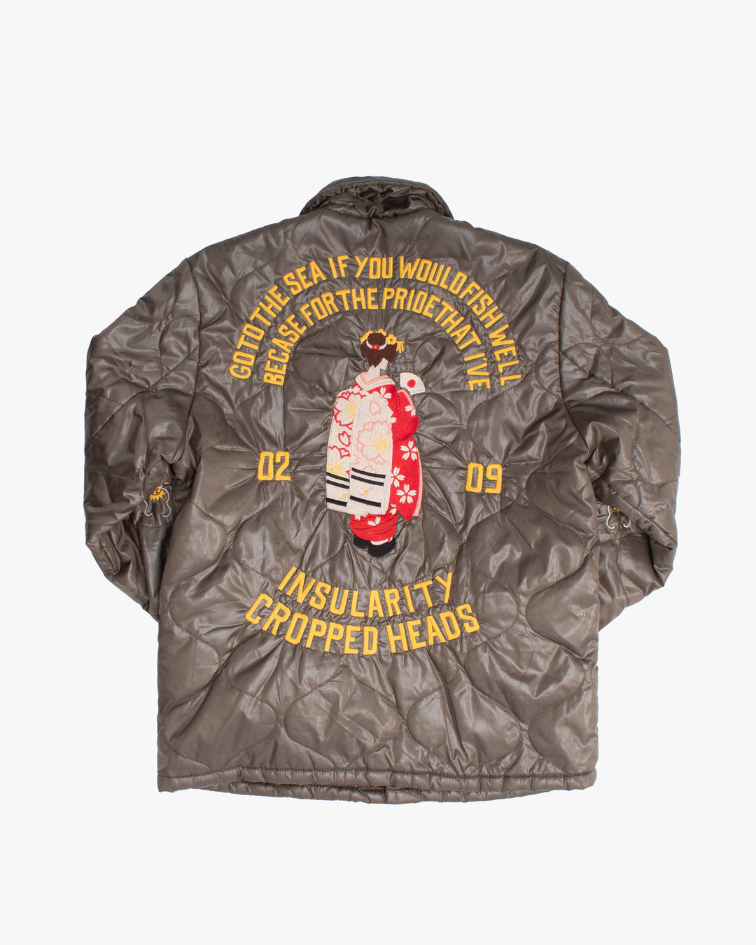 Japanese Repro Jacket, M, Cropped Heads, Nylon Como Jacket