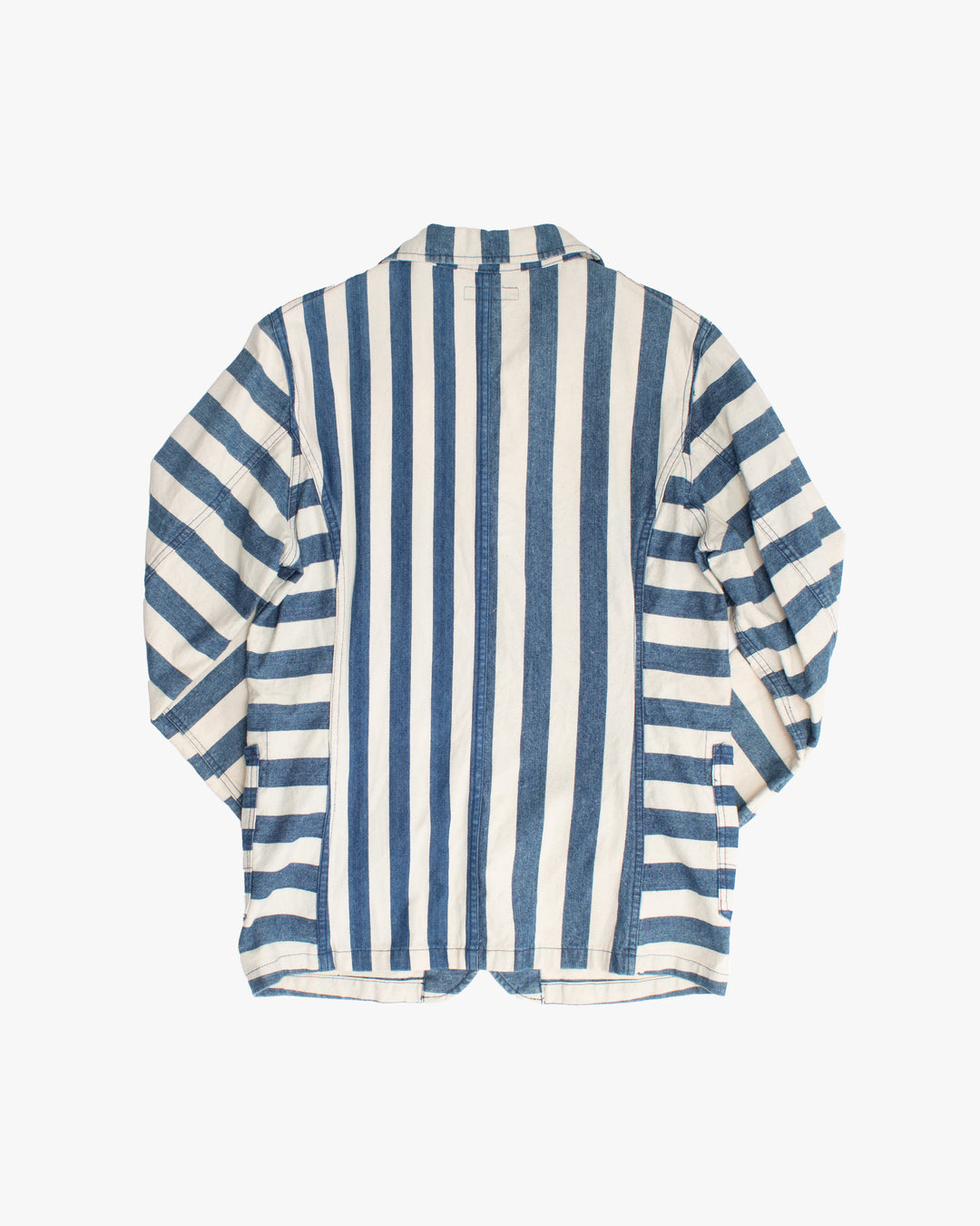 Japanese Repro Shirt, M, Gaijin Made, Blue and White Striped