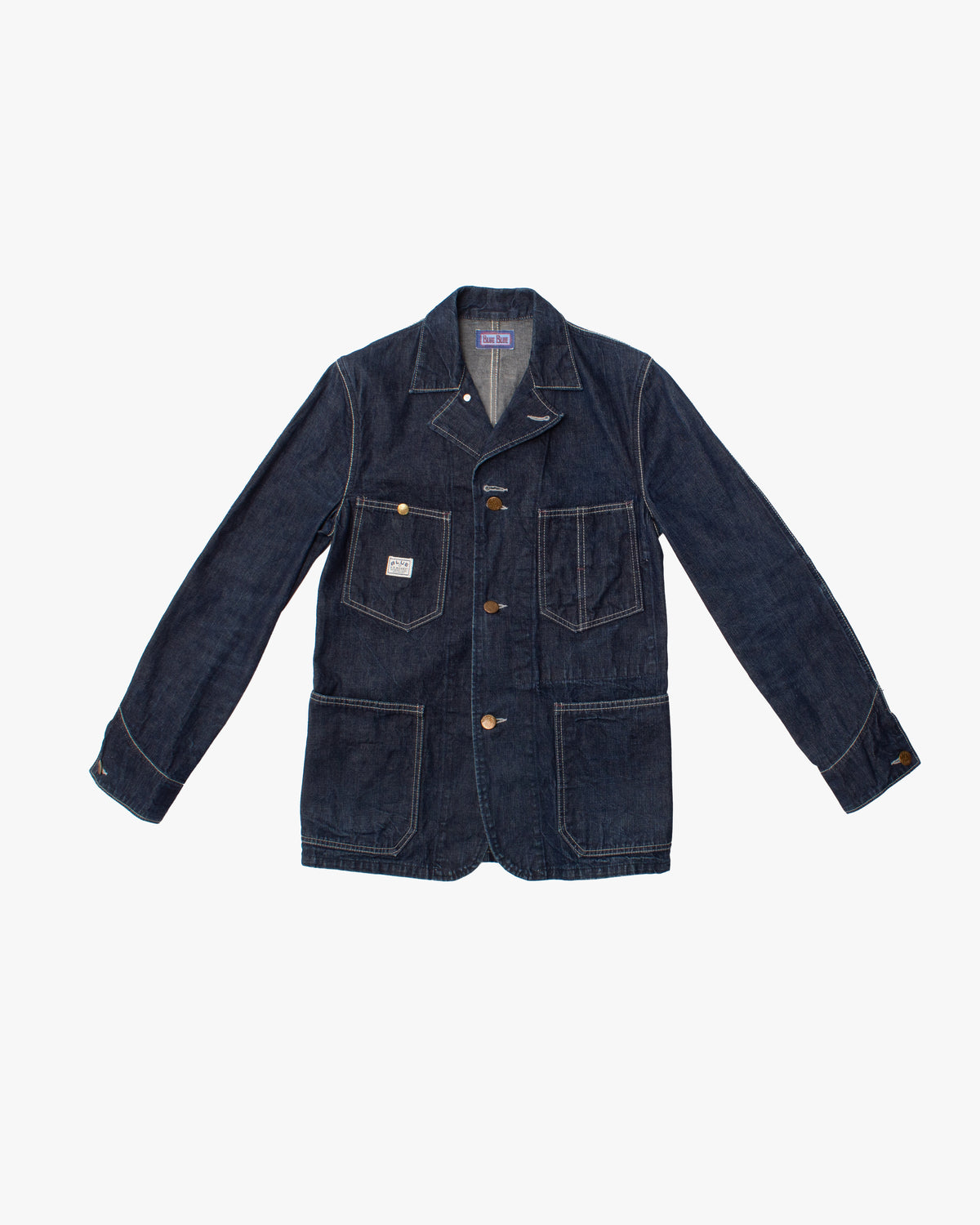 Japanese Repro Jacket, S, Blue Blue, Denim Jacket