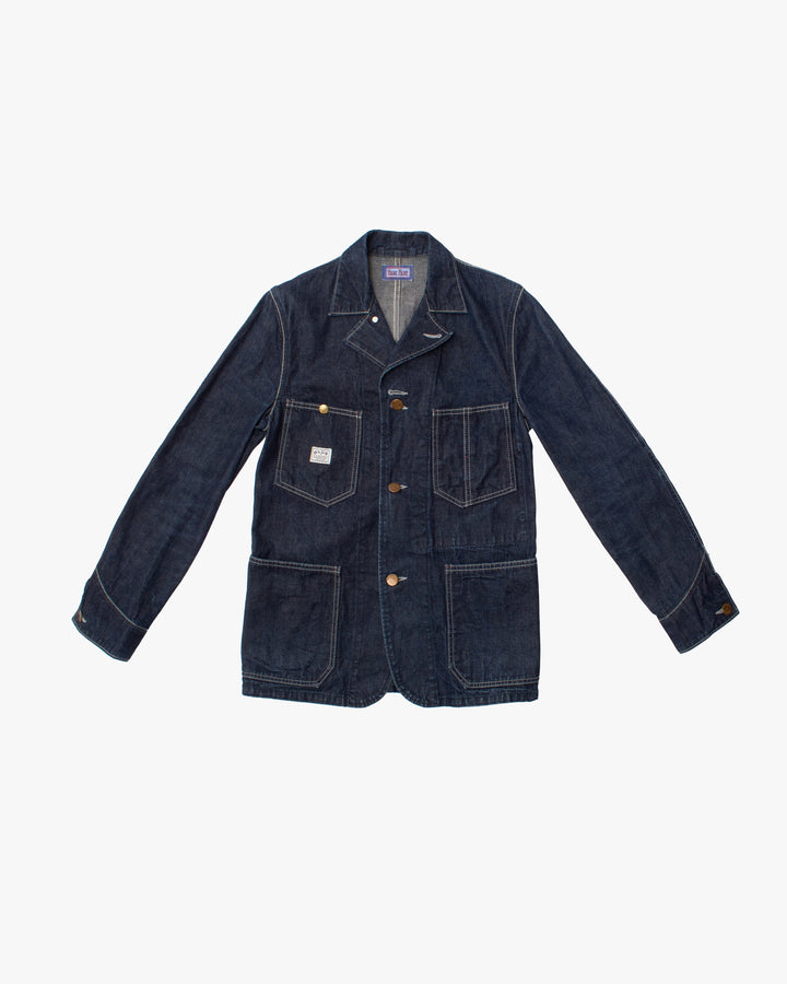 Japanese Repro Jacket, S, Blue Blue, Denim Jacket