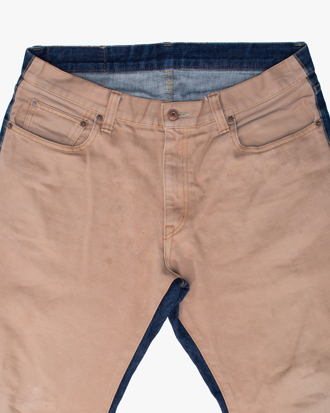 Japanese Repro Denim Jeans, 36, Kojima, Khaki Front