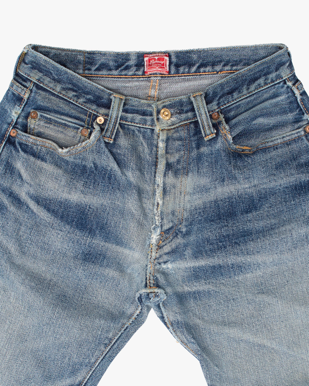 Japanese Repro Denim Jeans, 31, Samurai, Diagonal Tear