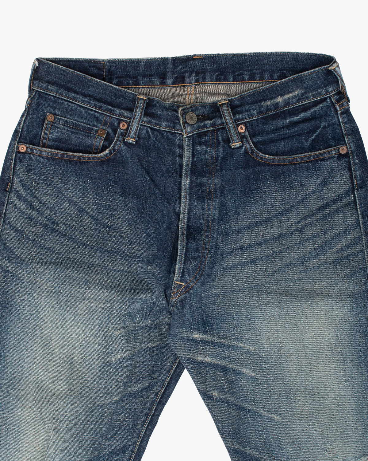 Japanese Repro Denim Jeans, 31, Studio D'Artisan, Torn Knee