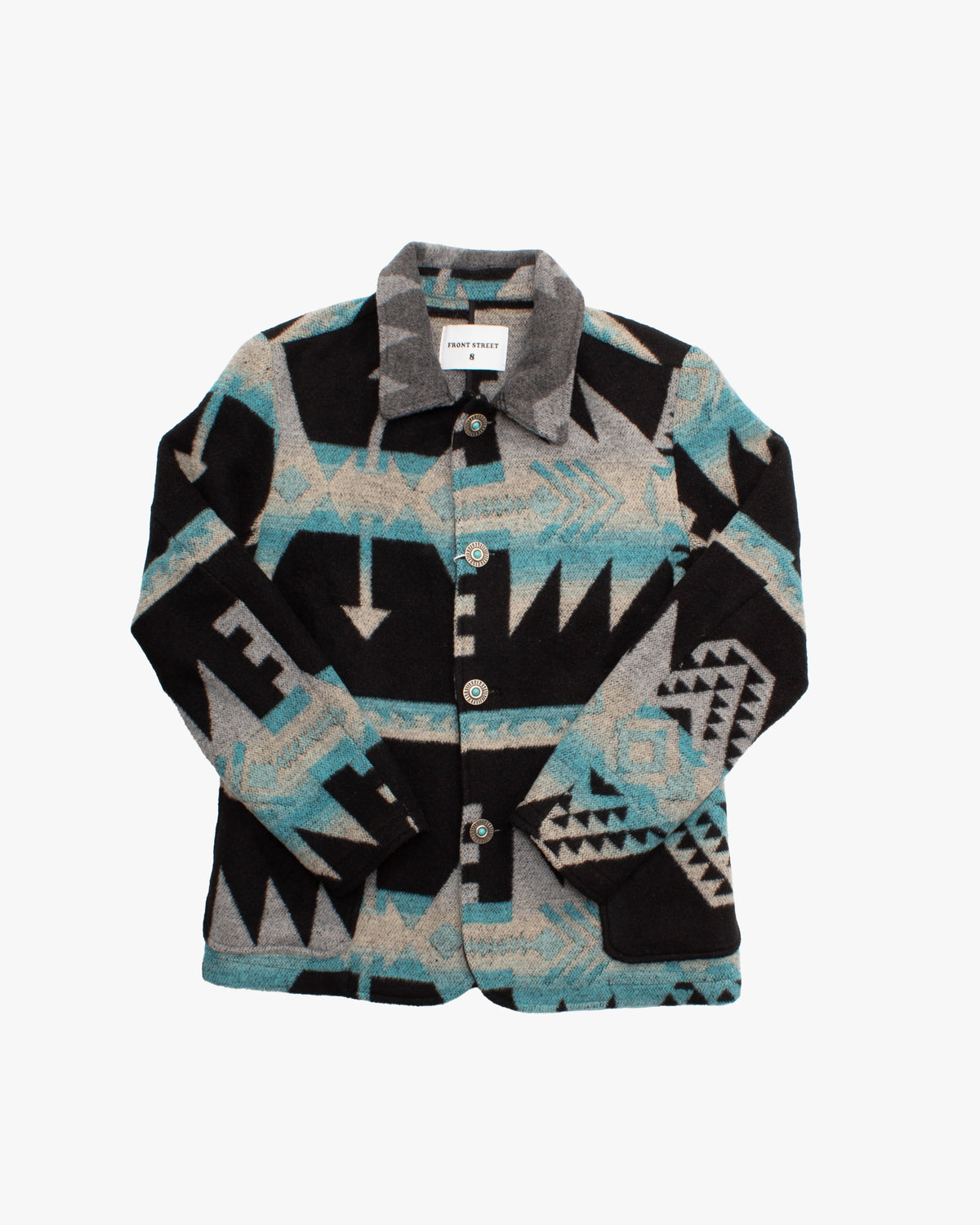Japanese Repro Jacket, L, Front Street, Black Multicolor