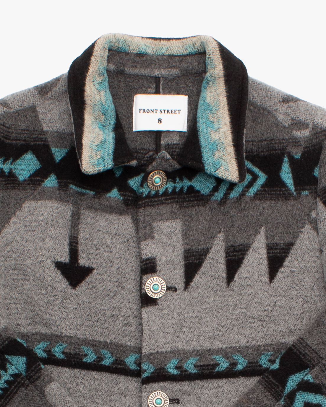 Japanese Repro Jacket, M, Front Street, Gray Multicolor