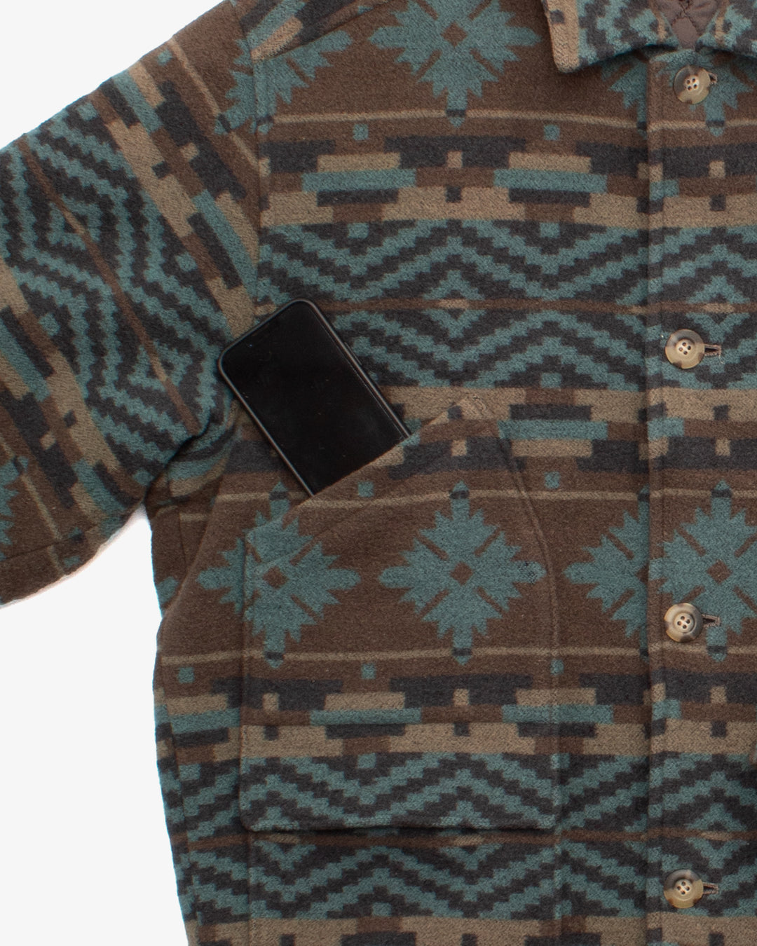 Japanese Repro Jacket, M, Ball Native, Brown Multicolor