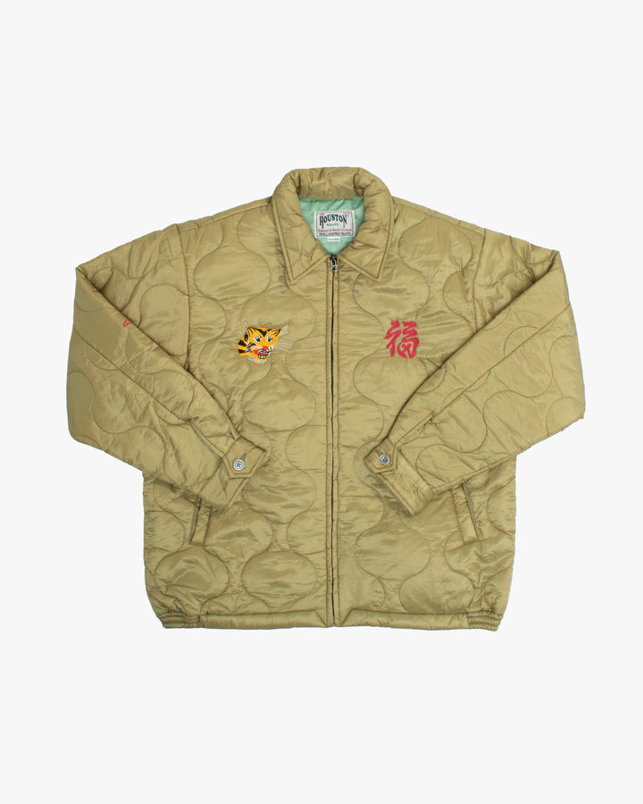 Japanese Repro Jacket, XXL, Houston &amp; Inc., Light Green with Tiger