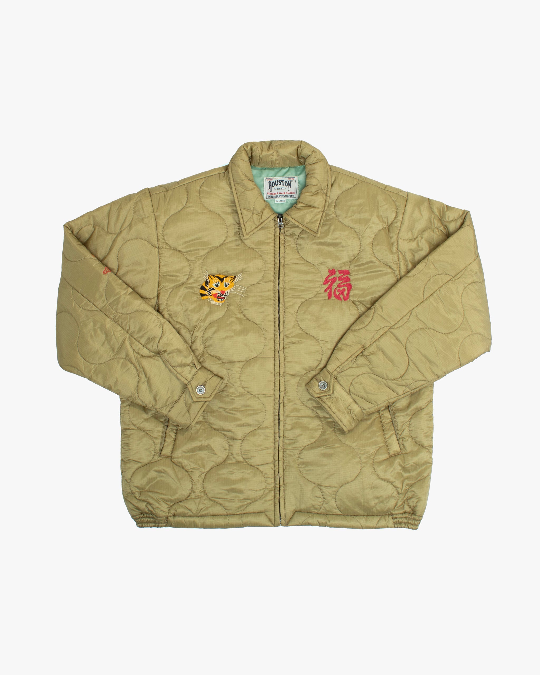 Japanese Repro Jacket – Houston & Inc., Light Green with Tiger