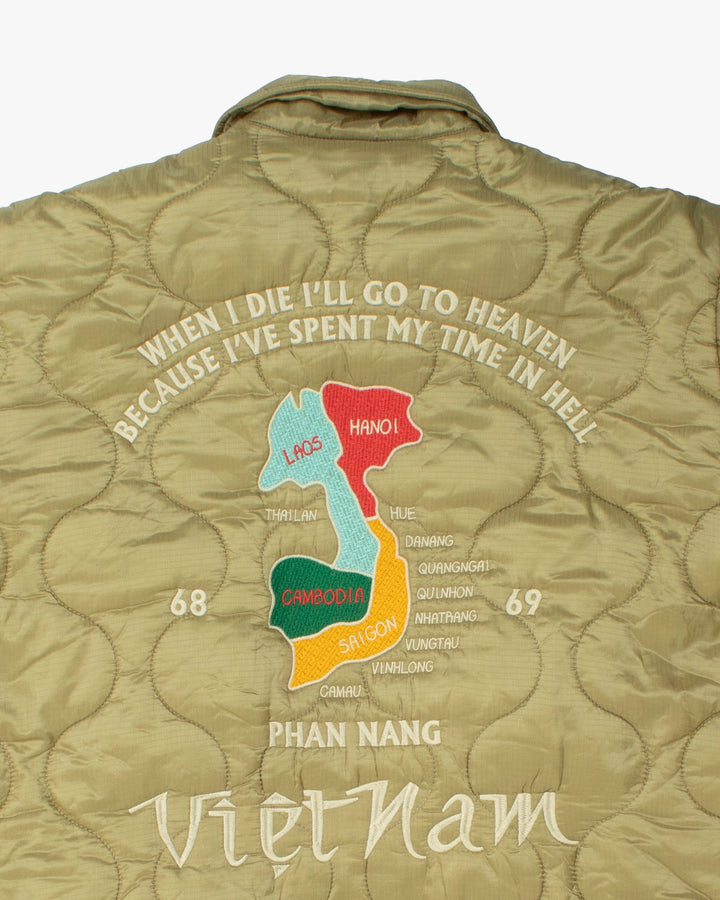 Japanese Repro Jacket, XXL, Houston &amp; Inc., Light Green with Tiger