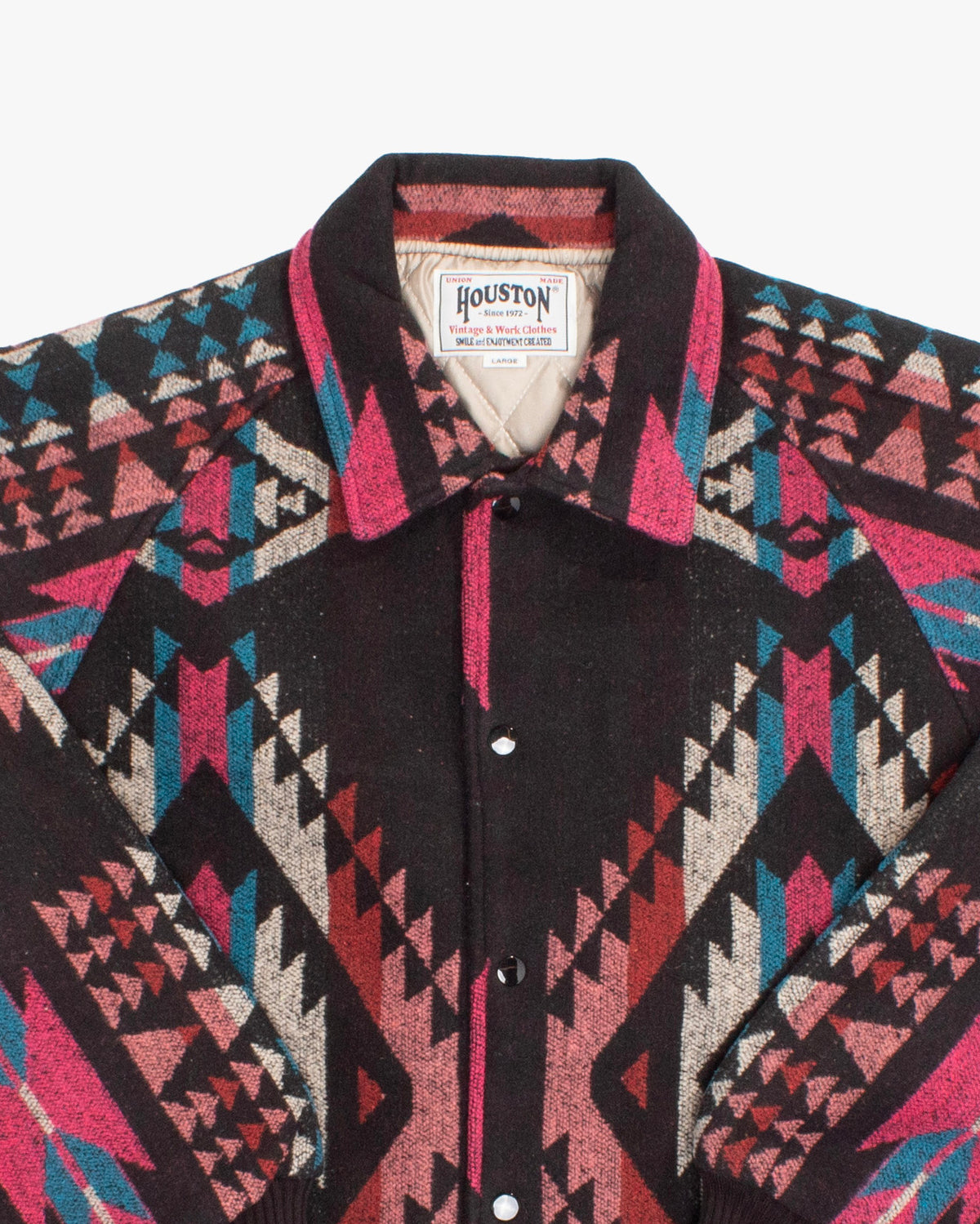 Japanese Repro Jacket, L, Houston, Black Multicolor