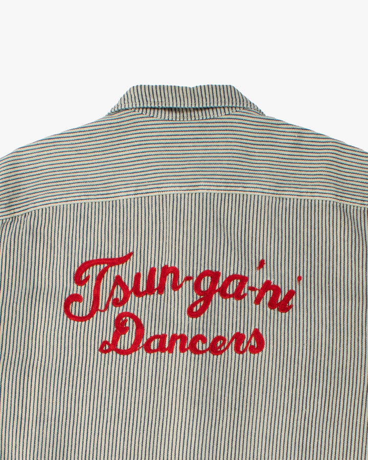 Japanese Repro Jacket, L, Back Street Crawler, Blue and White Stripe