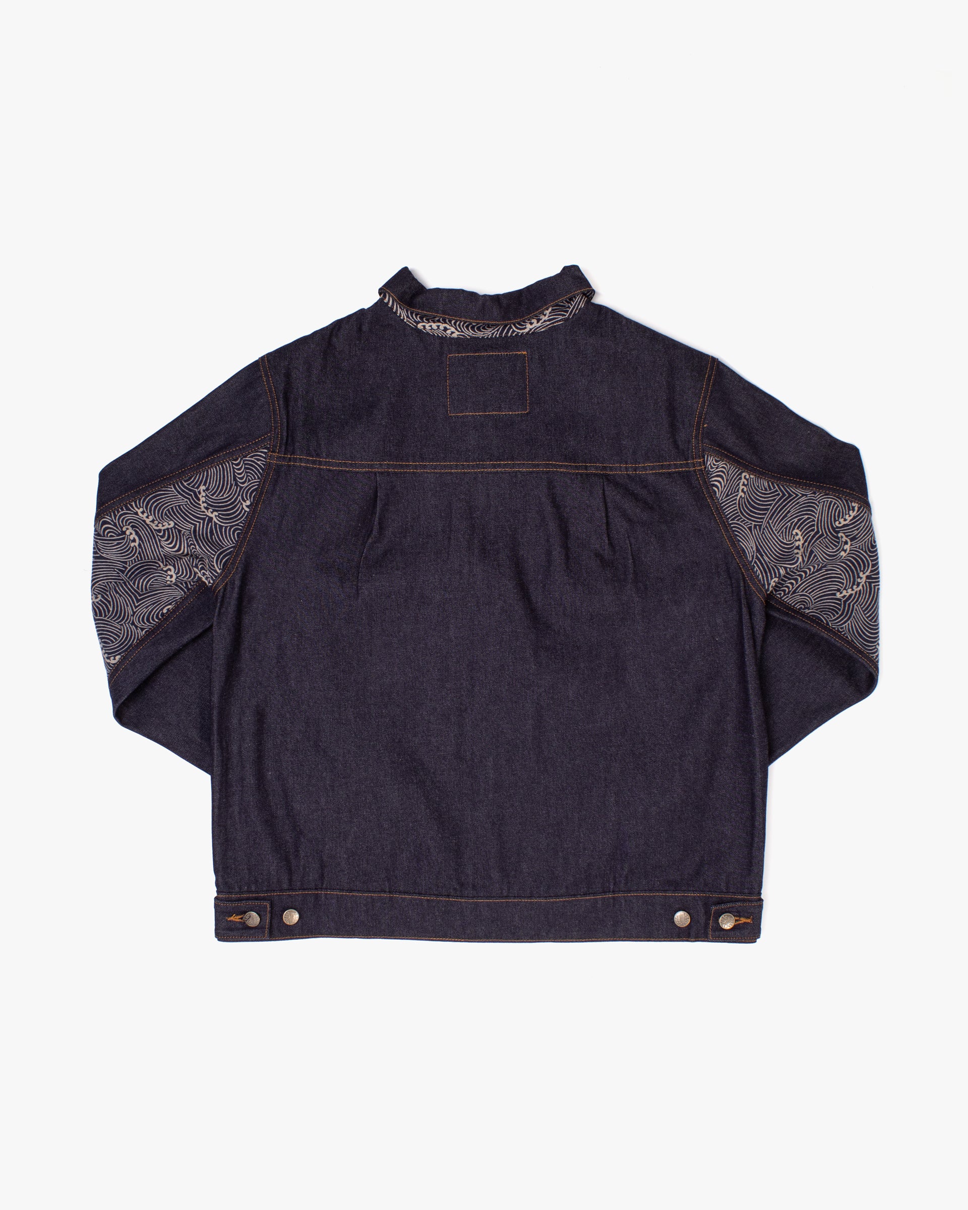kiriko Kiriko Original Type II Trucker Jacket, Dark Wash Denim with