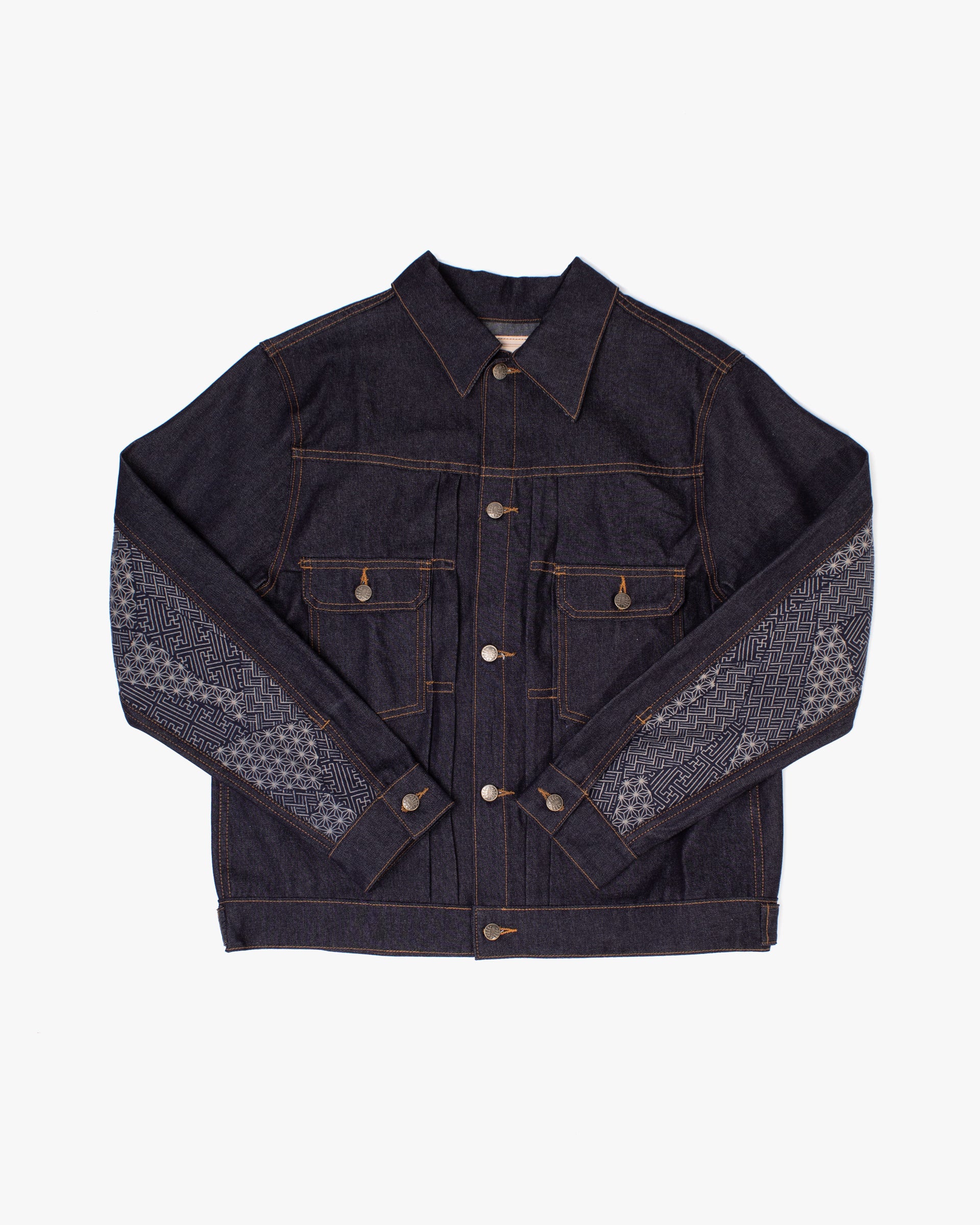 Kiriko Original Type II Trucker Jacket, Dark Wash Denim with