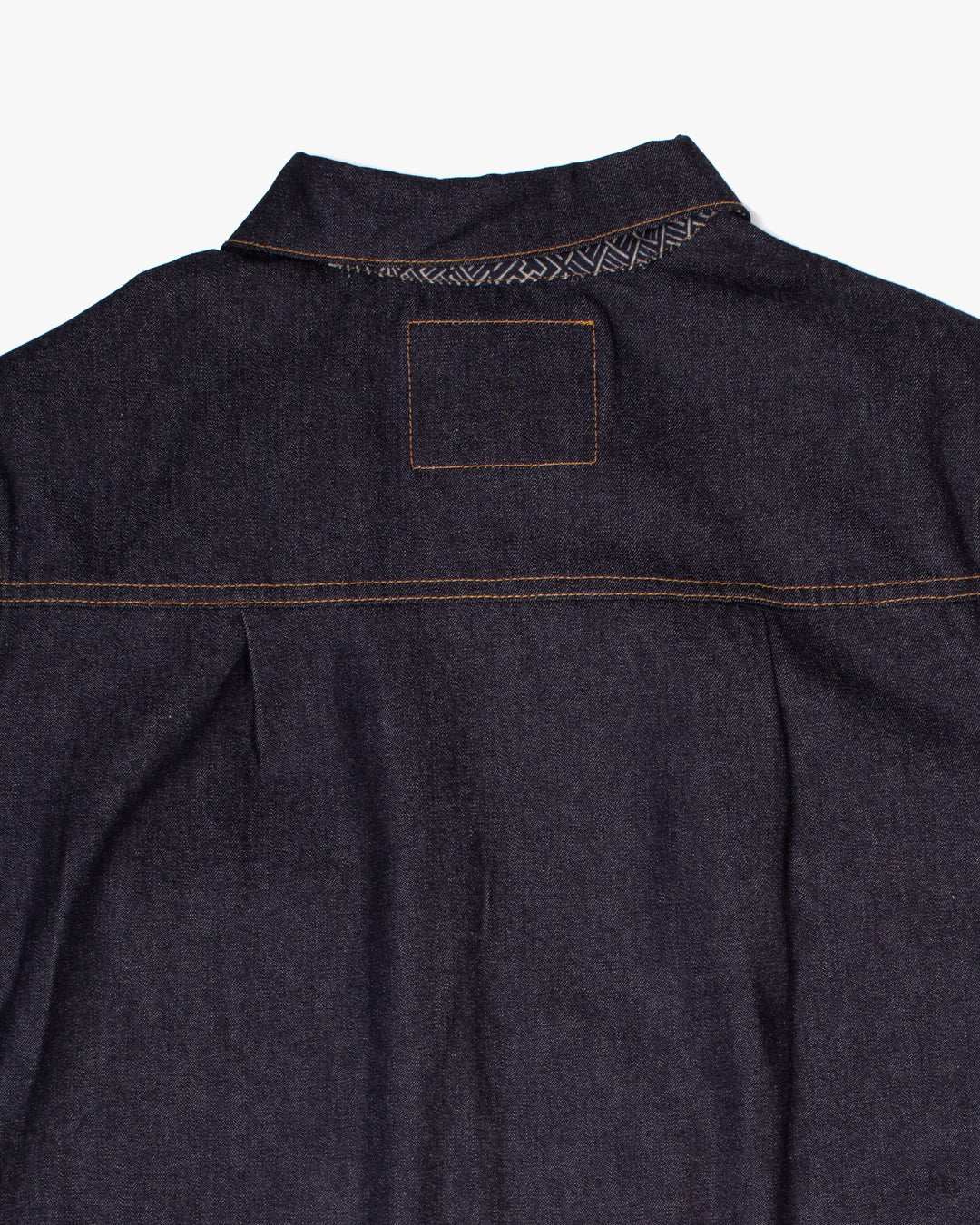 Kiriko Original Type II Denim Trucker Jacket, Trimmed with Patched Multi Fabric, Raw Denim