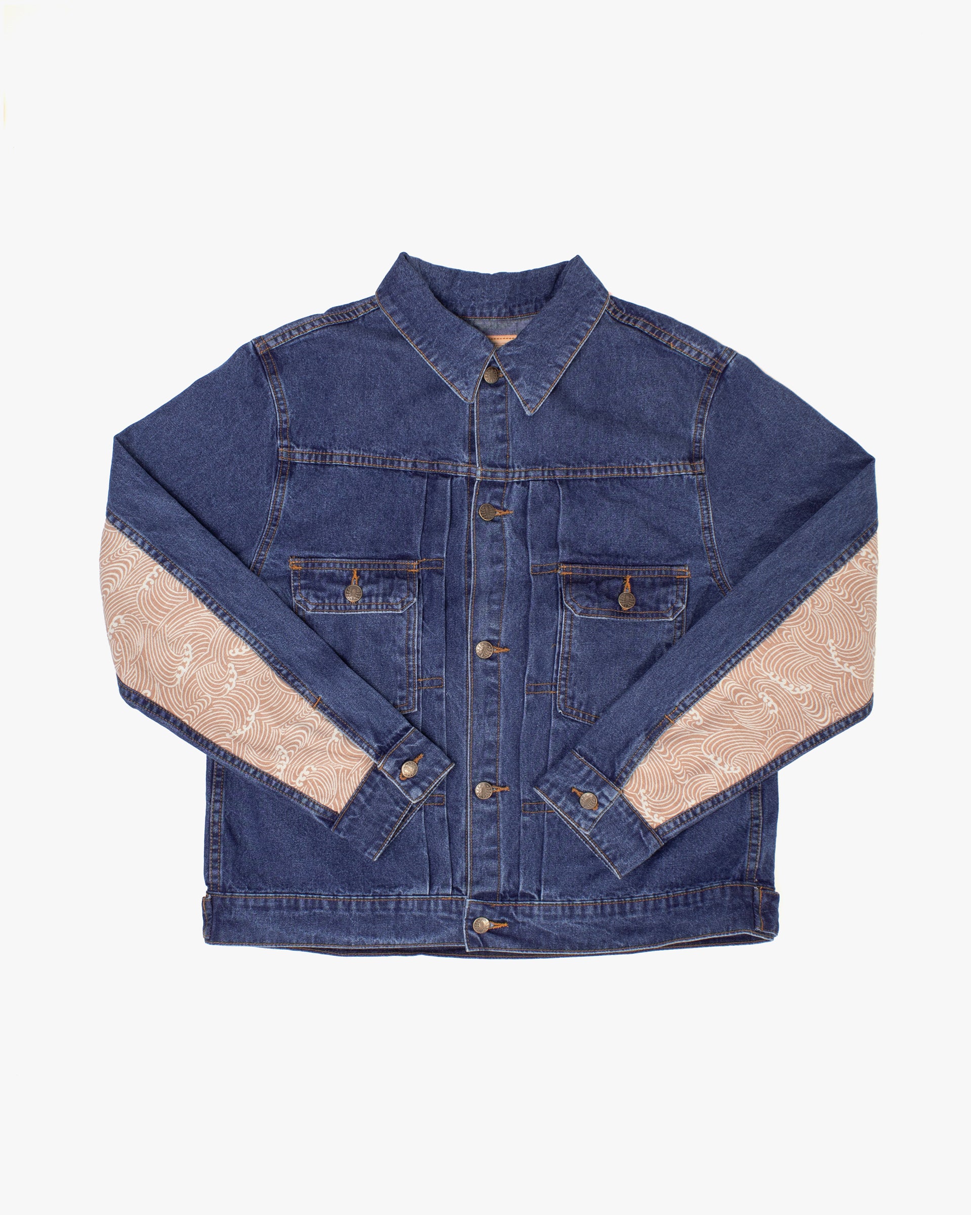 Kiriko Original Type II Denim Trucker Jacket, Trimmed with Patched