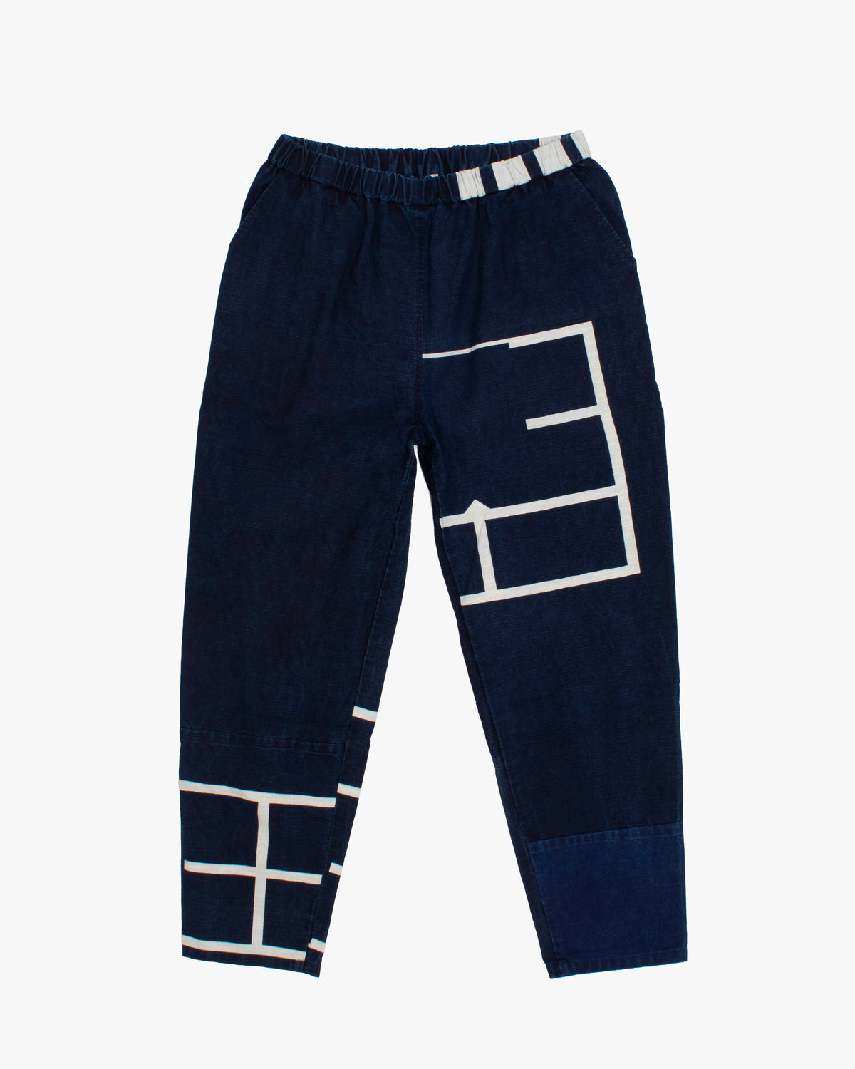 Modern Monpe Pants, Aizawa, Indigo with Kakuji