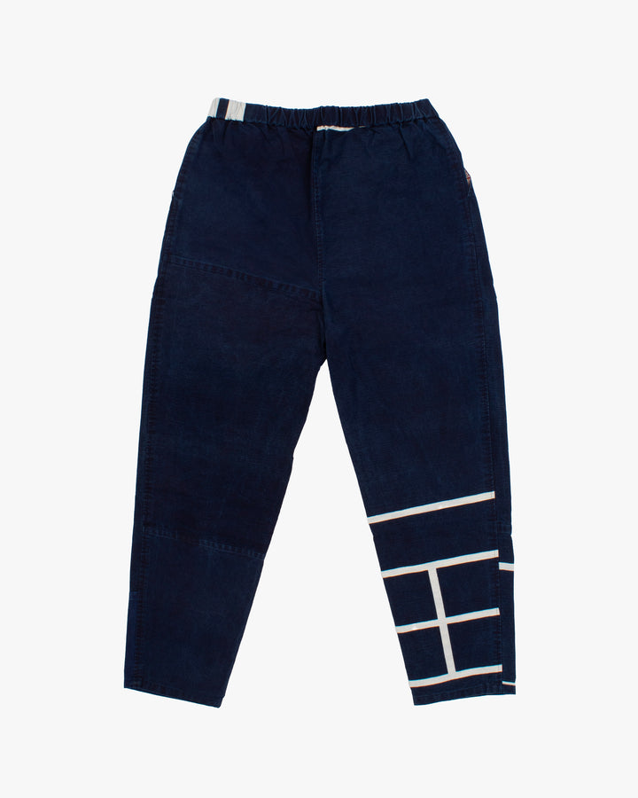 Modern Monpe Pants, Aizawa, Indigo with Kakuji
