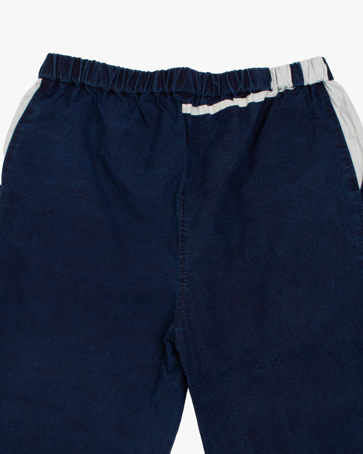 Modern Monpe Pants, Aizawa, Indigo with Hishi and Kakuji