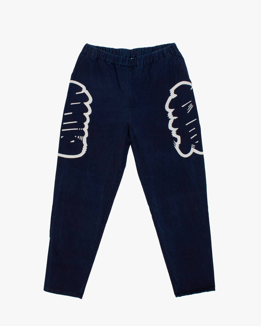 Modern Monpe Pants, Aizawa, Indigo with Ryu
