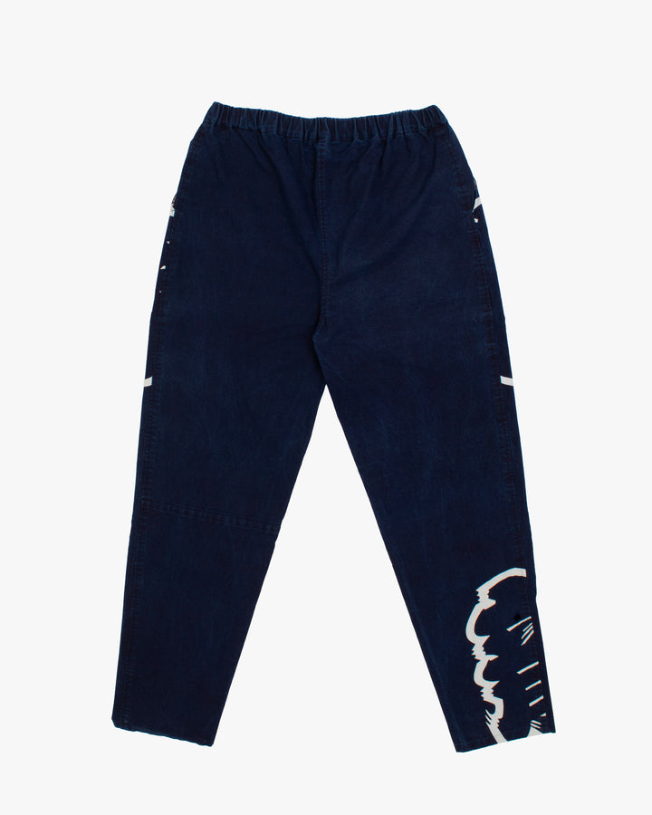 Modern Monpe Pants, Aizawa, Indigo with Ryu