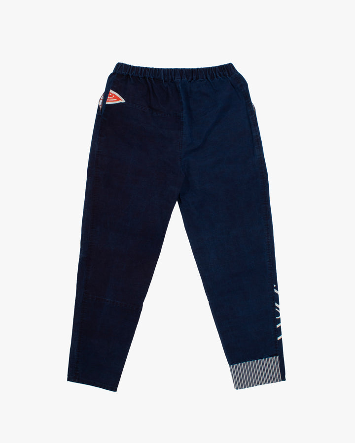 Modern Monpe Pants, Aizawa, Indigo with Hishi
