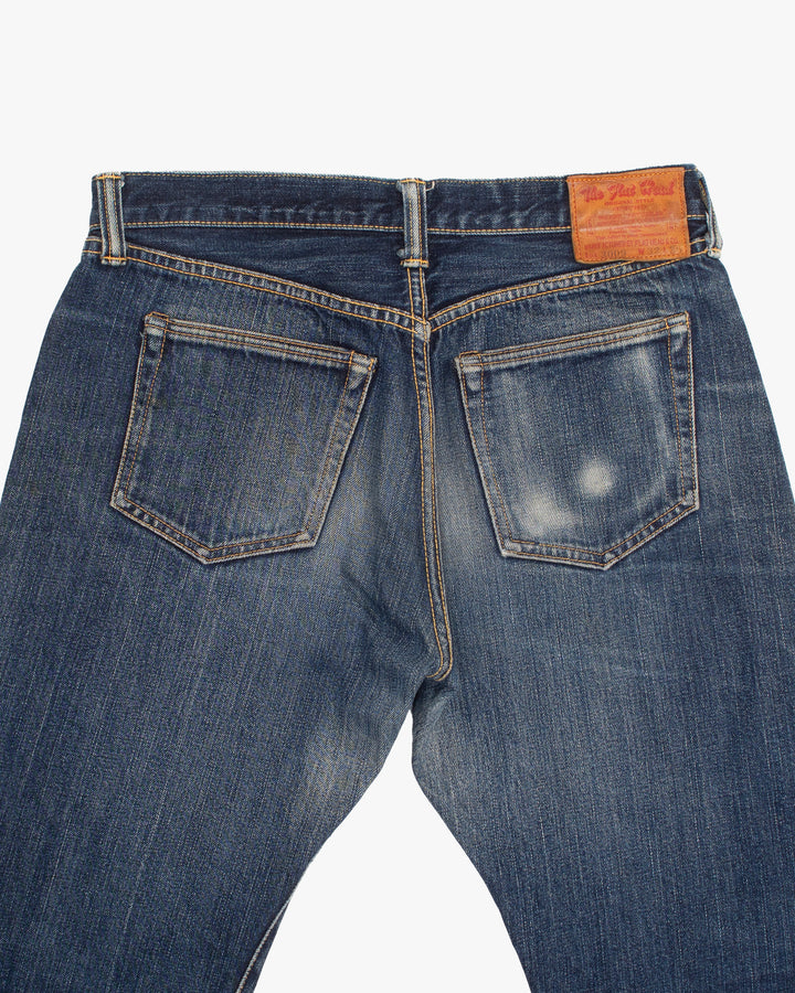 Japanese Repro Denim Jeans, 32, Flathead, Medium Wash