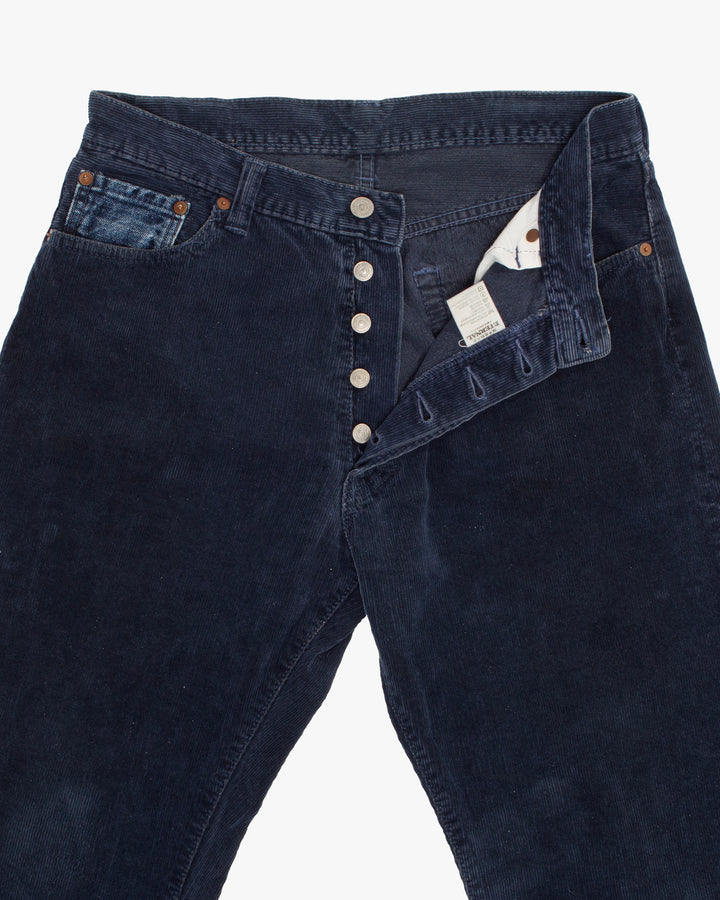 Japanese Repro Denim Jeans, 32, Eternal, Navy Corduroy