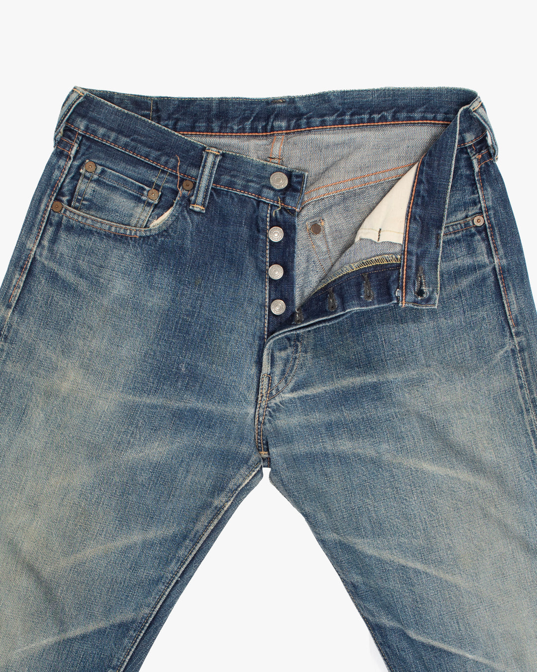 Japanese Repro Denim Jeans, 32, Fullcount Co., Medium Wash Blue