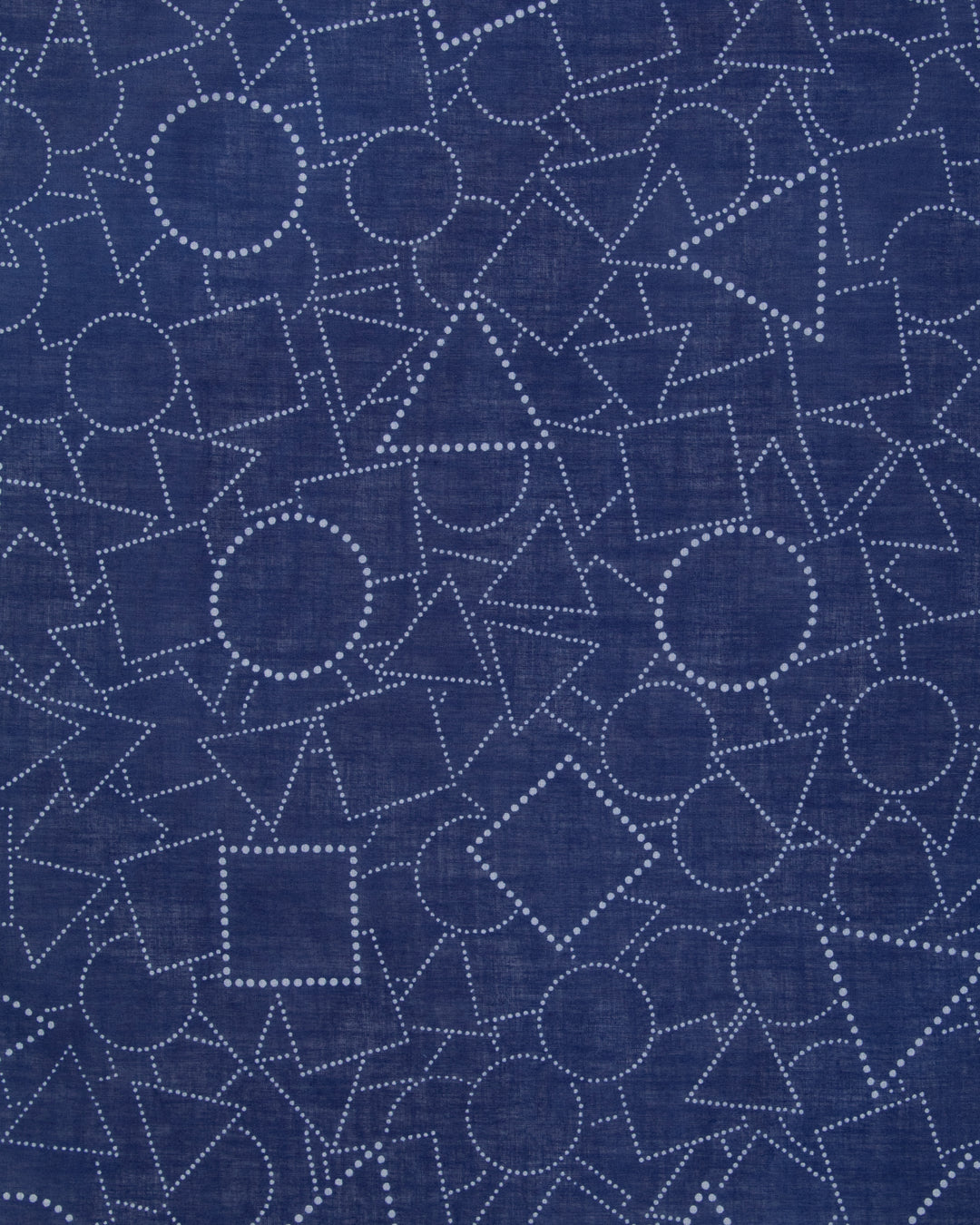 Aizawa Lightweight Indigo Bandana, Dotted Geometric