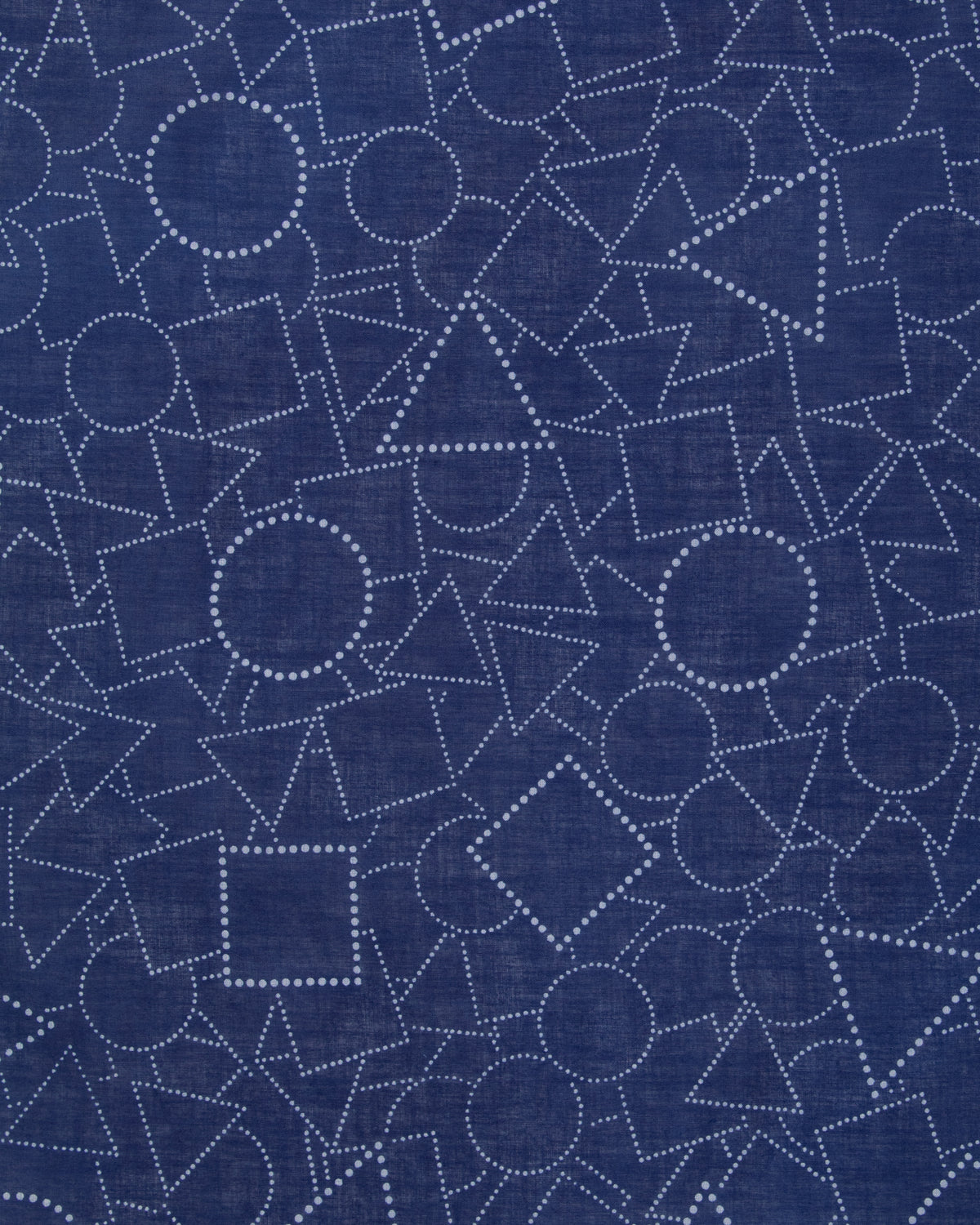 Aizawa Lightweight Indigo Bandana, Dotted Geometric