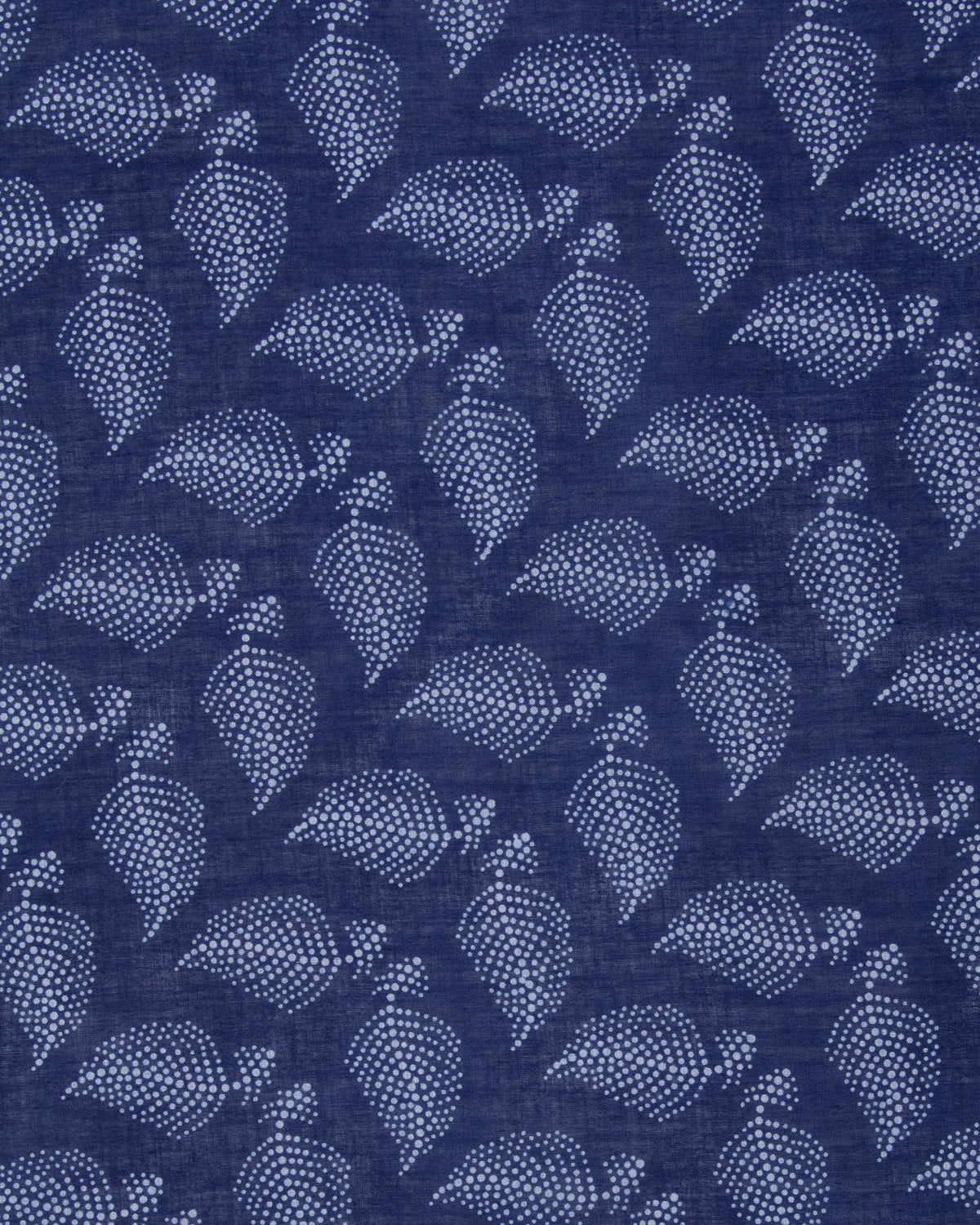 Aizawa Lightweight Indigo Bandana, Dotted Leaves