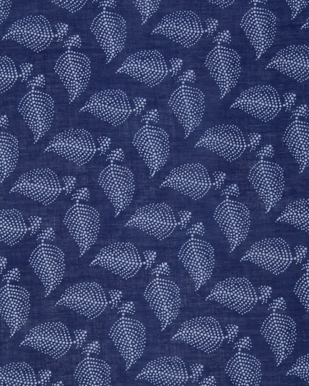 Aizawa Lightweight Indigo Bandana, Dotted Leaves