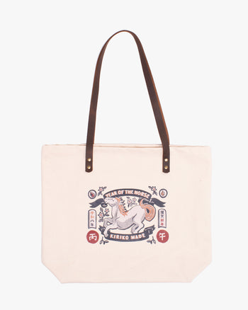 Kiriko Original Tote Bag, Canvas, Year of the Horse – Kiriko Made