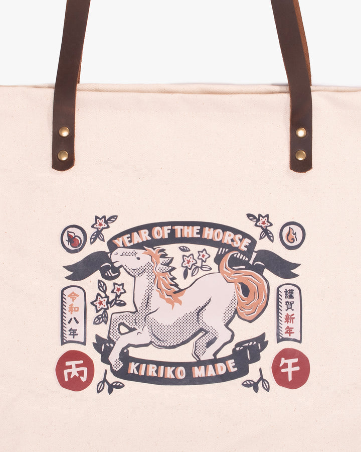 Kiriko Original Tote Bag, Canvas, Year of the Horse