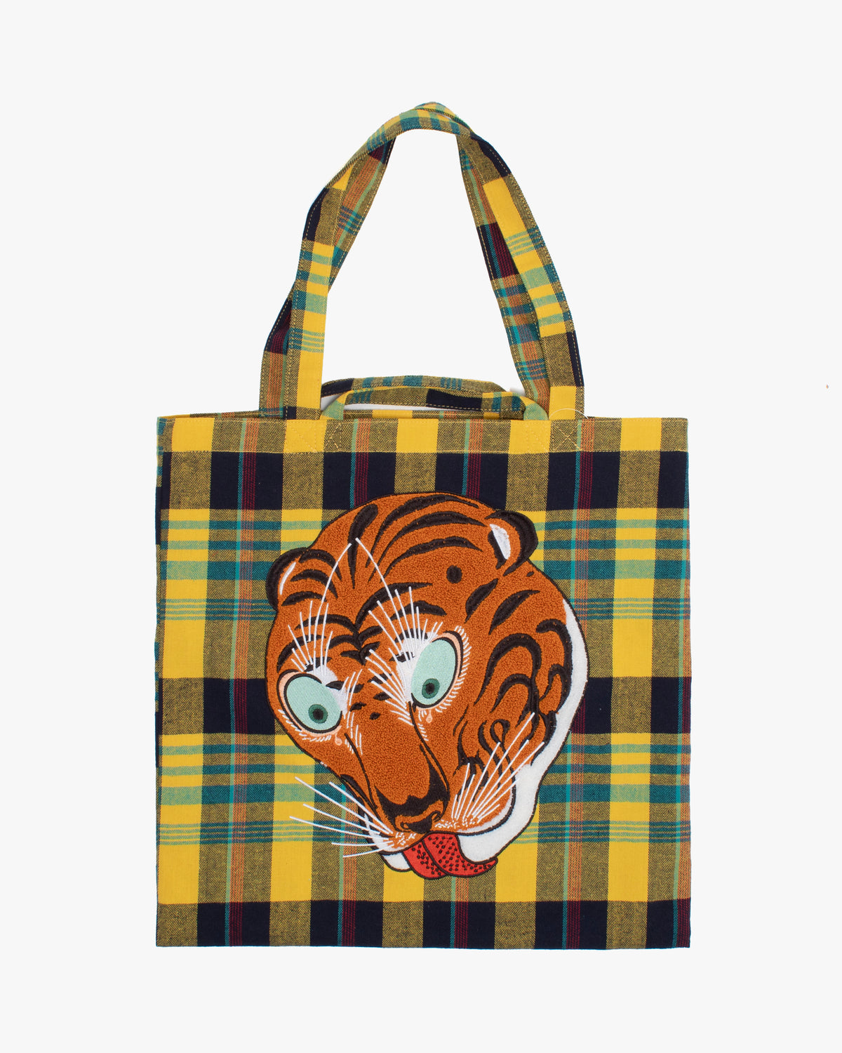 Wa Modern Tote, Yellow Plaid, Tora