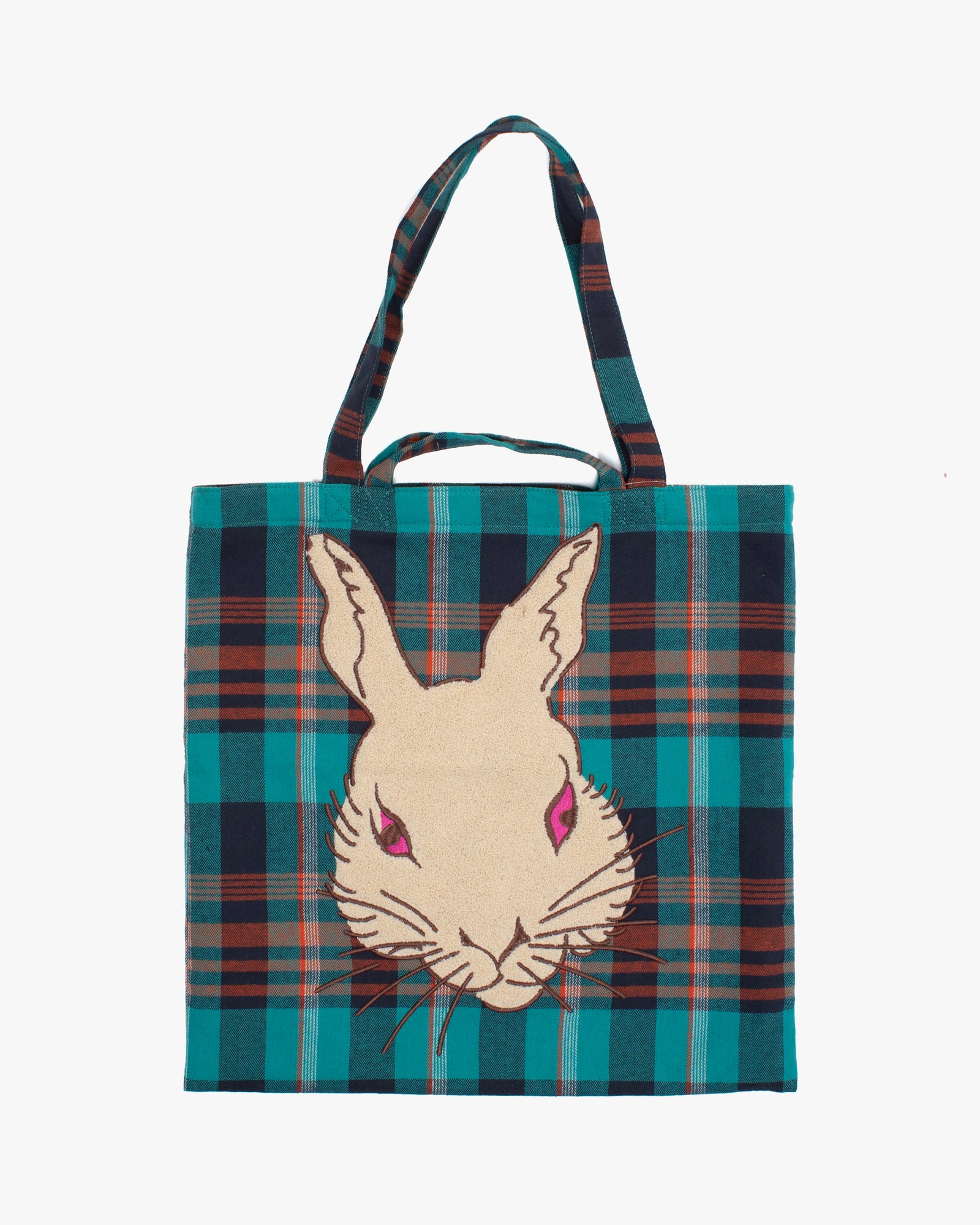 Wa Modern Tote, Blue Plaid, Usagi