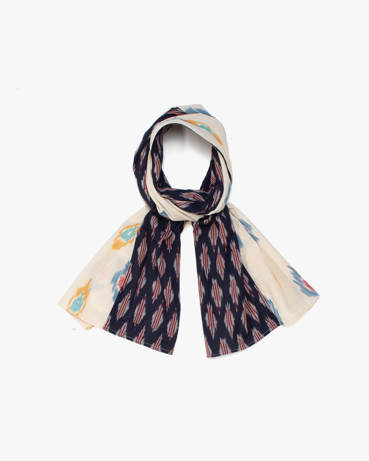 Kiriko Original Scarf, Double Split, Indian Kasuri, 