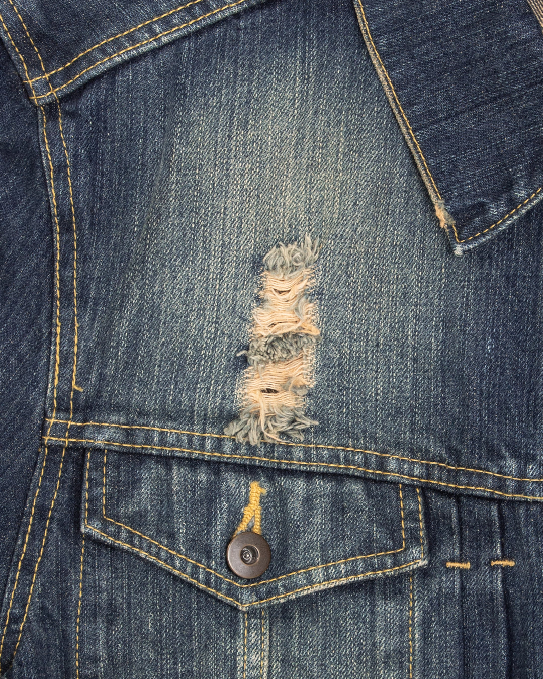 Japanese Repro Type II Trucker Jacket, M, Karakuri, Denim with Embroidered Tiger and Dragon
