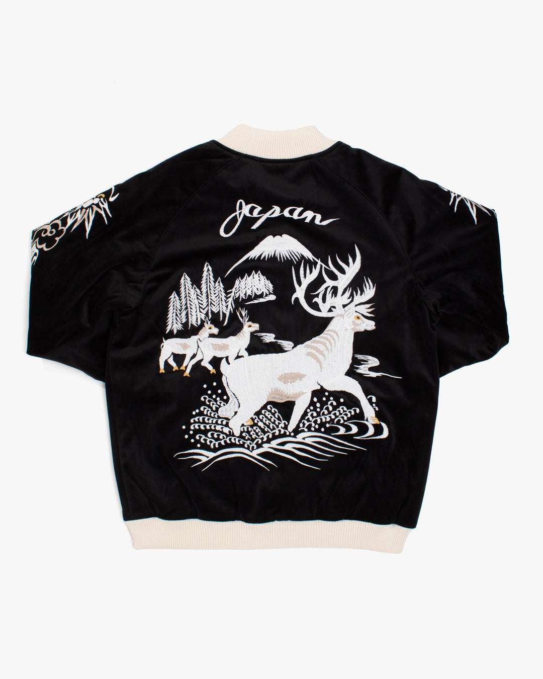 Japanese Repro Souvenir Jacket, S, Houston, Moose with Dragon Sleeve